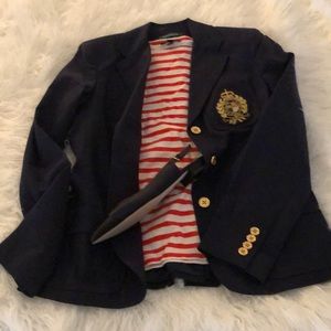 LAUREN RALPH LAUREN CRESTED BLAZER